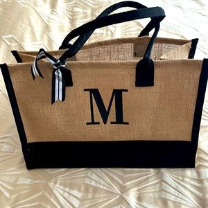 Tote bag with “M”